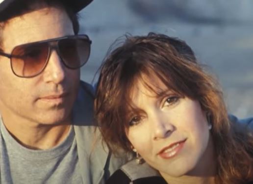 Peggy Harper ex-husband Paul Simon with Carrie Fisher when they were together